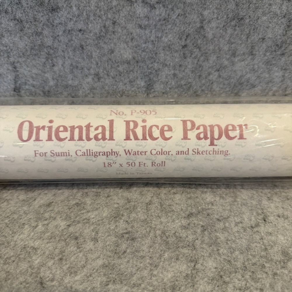Oriental Rice Paper 18"x50 Ft. Roll, New in Package